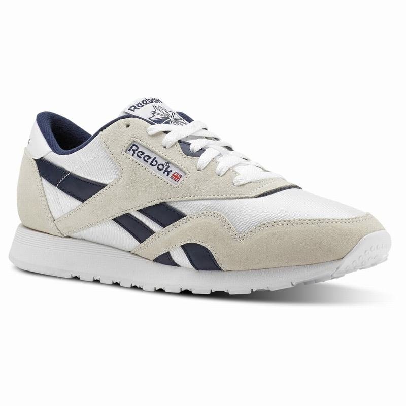 Reebok Classic Nylon M Tenisky Damske - Béžové/Biele/Námornícka Modrá CY6289WS